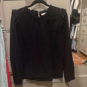 Xirena Black Women's gauze Top